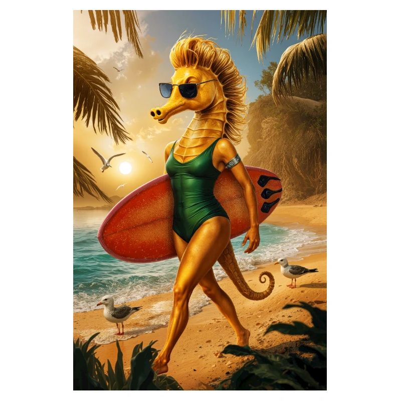 Surfeur Humanoïde Hippocampe