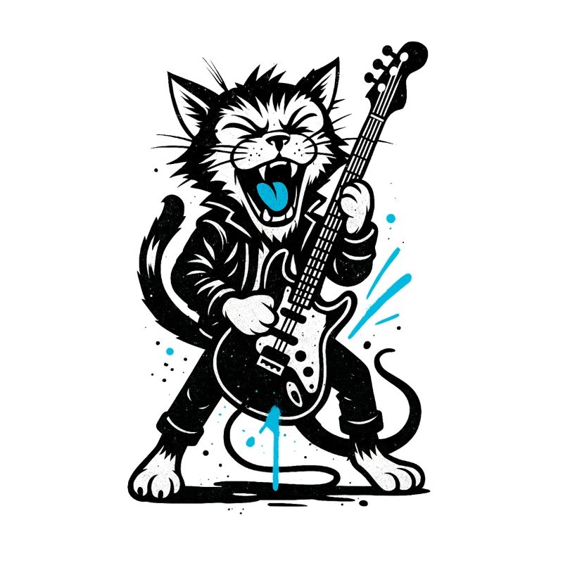 KatzenRock mit E-Gitarre