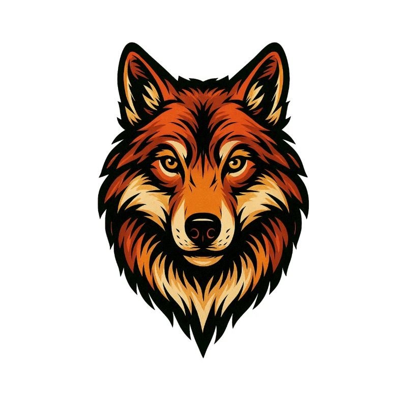 Stylized Fox Head Illustration