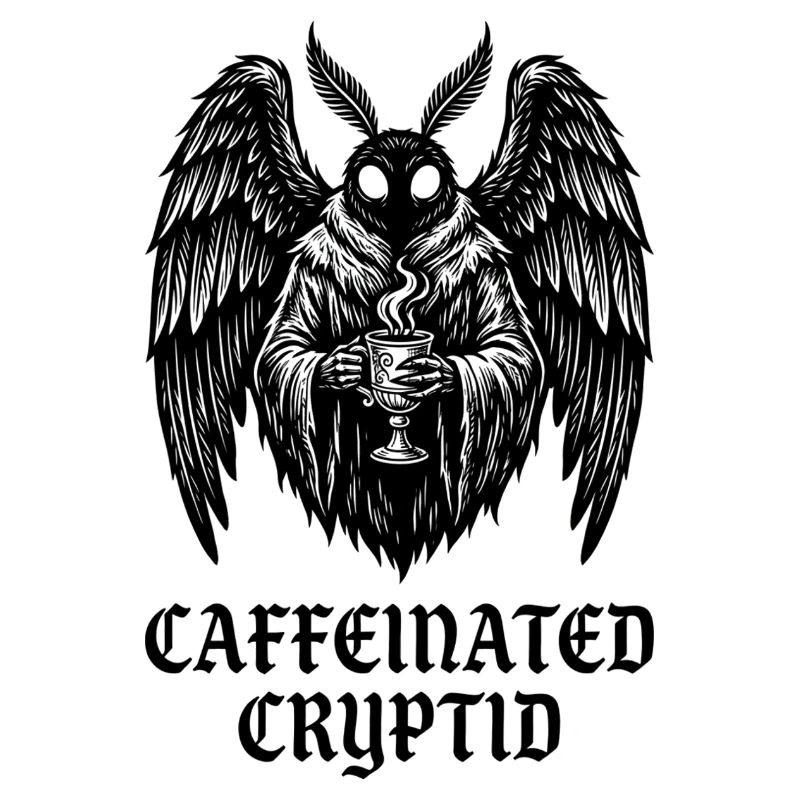 Koffeinhaltiger Kryptid-Mottenmann-Kaffee