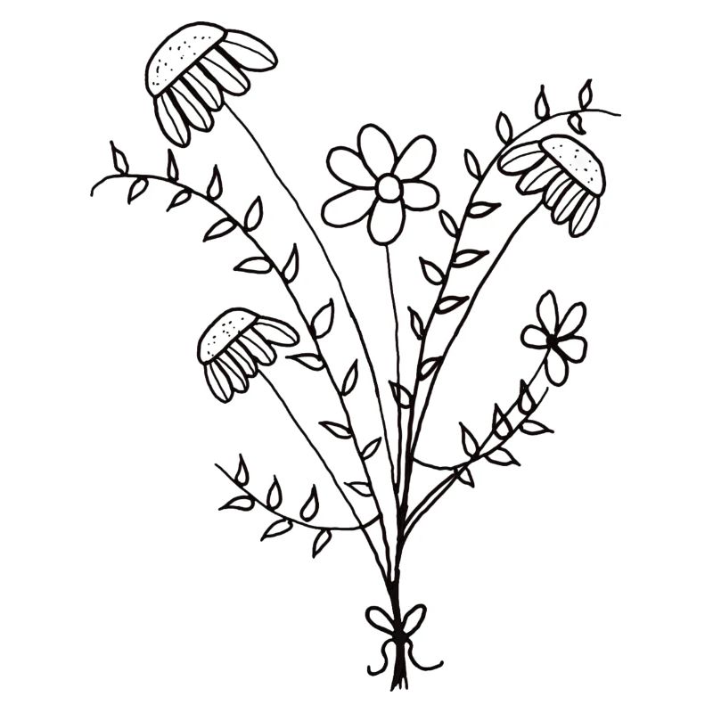 Minimale Blumenstrauß