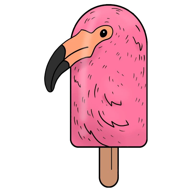 Flamingo Head Popsicle