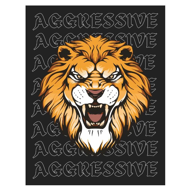 Aggressive Lion