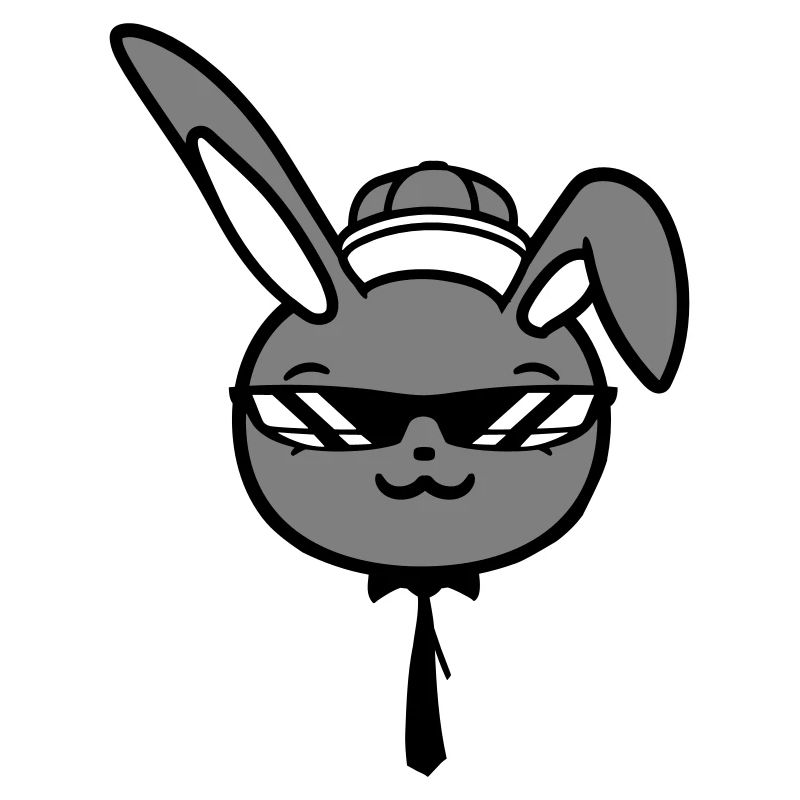 Lunettes de soleil lapin Cappy cravate Cool Hat Comic