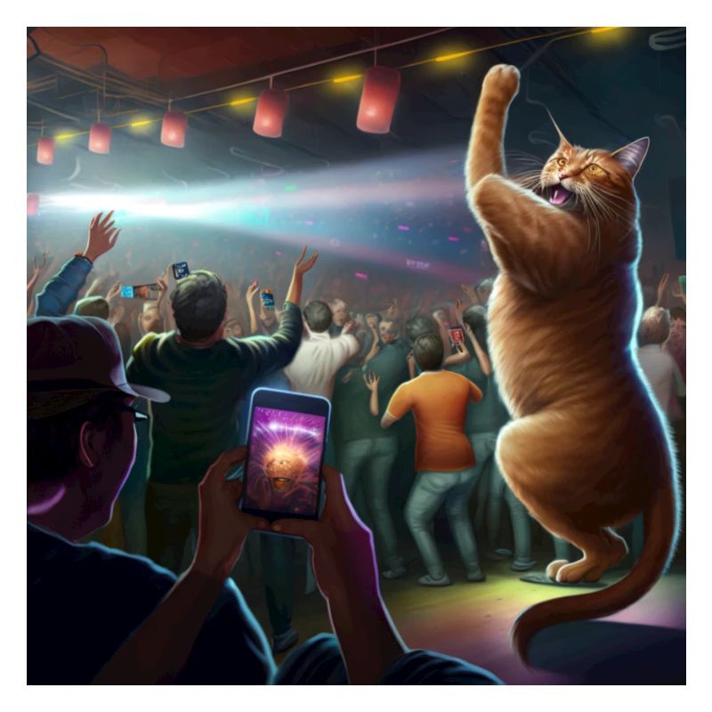 Cat dancing
