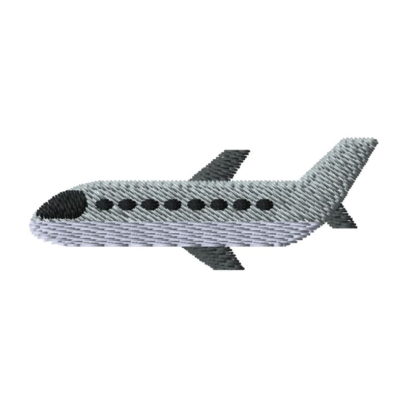 Flugzeug bestickt