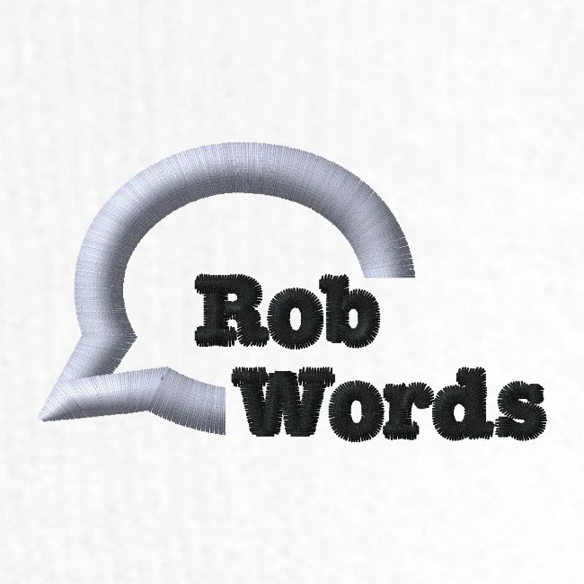 RobWords logo broderet