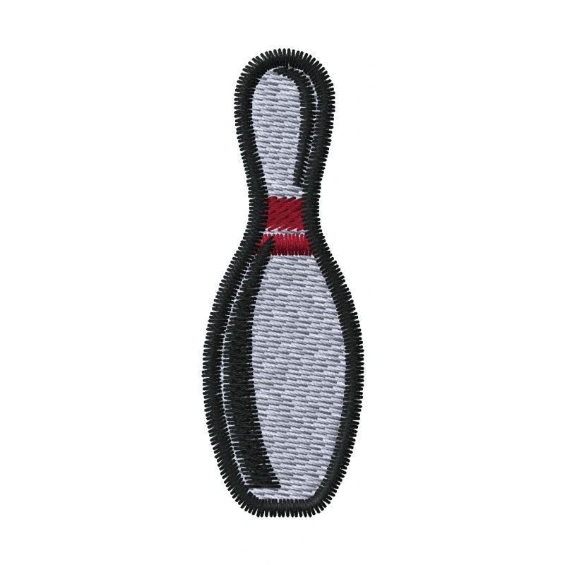 Bowling Pin bestickt