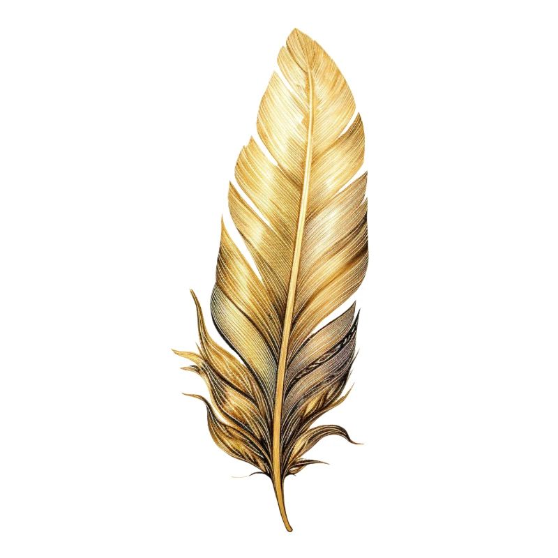 Golden Federn