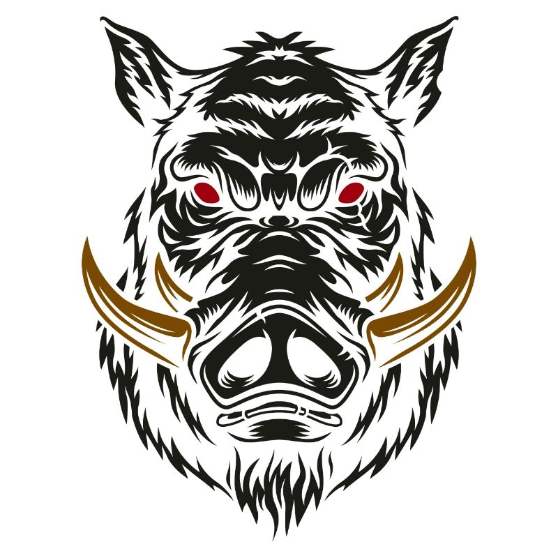 Schwarz Wildschwein