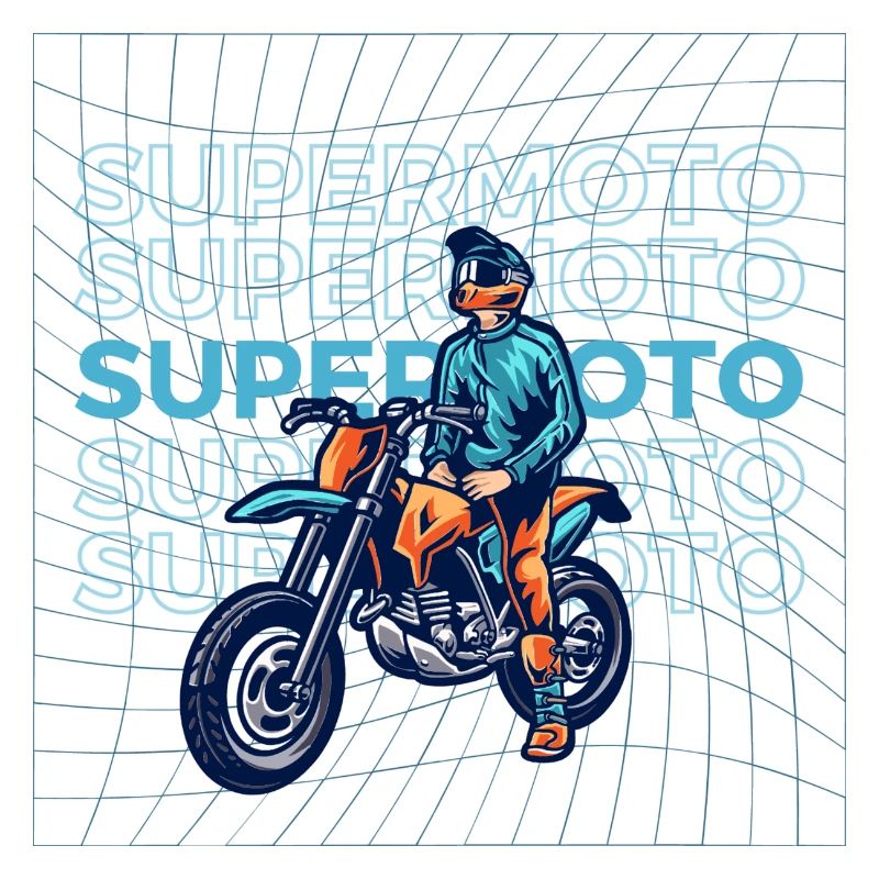 Blue Supermoto