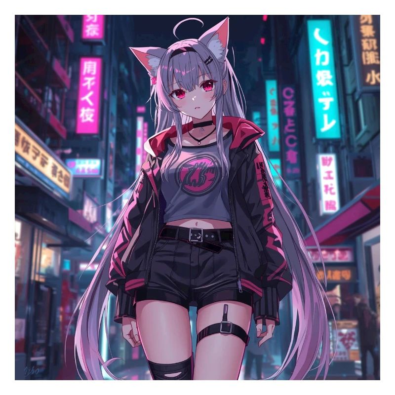 Neko-Cyberheldin Neonstadt