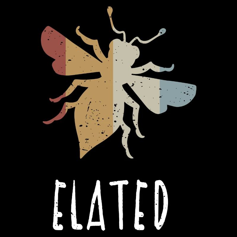 Retro Bee Elated Biene Be Elated