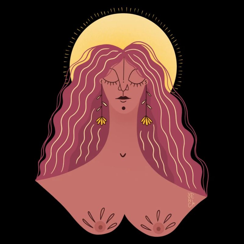 Zufriedene Frau