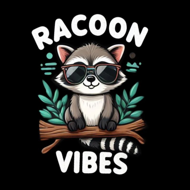 Waschbär mit Sonnenbrille
