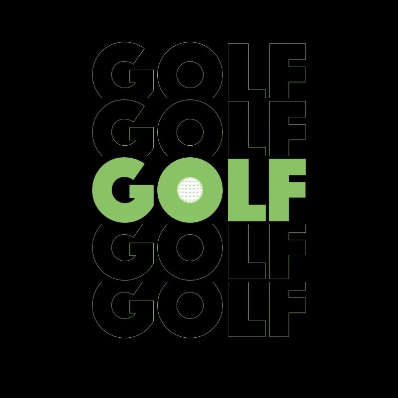Design GOLF épuré pour golfeur ou golfeuse