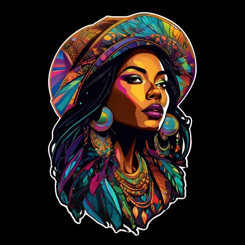 femme afro - beauté