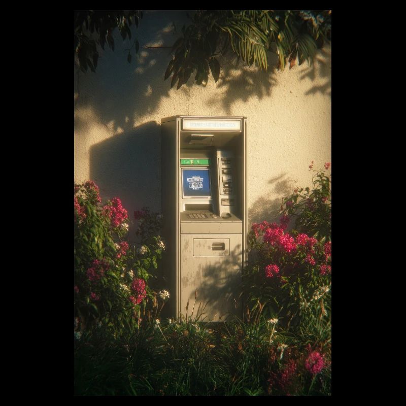 Lonely ATM in Bloom