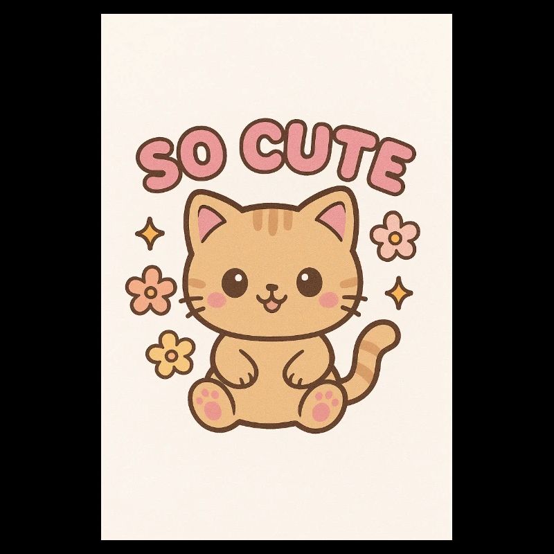 So cute kitty design