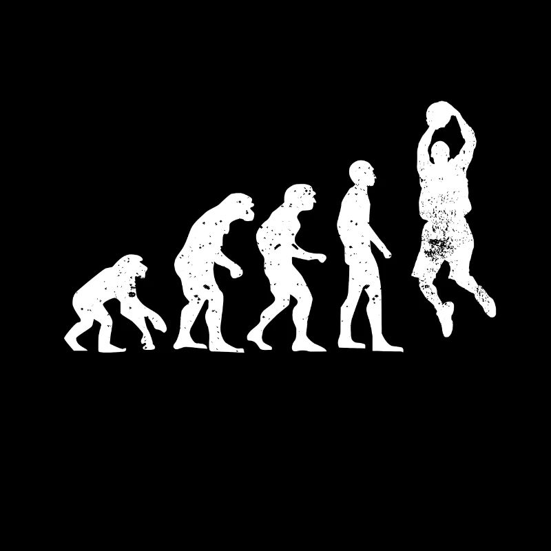 Basketball Evolution Ball Sport Geschenidee Fan