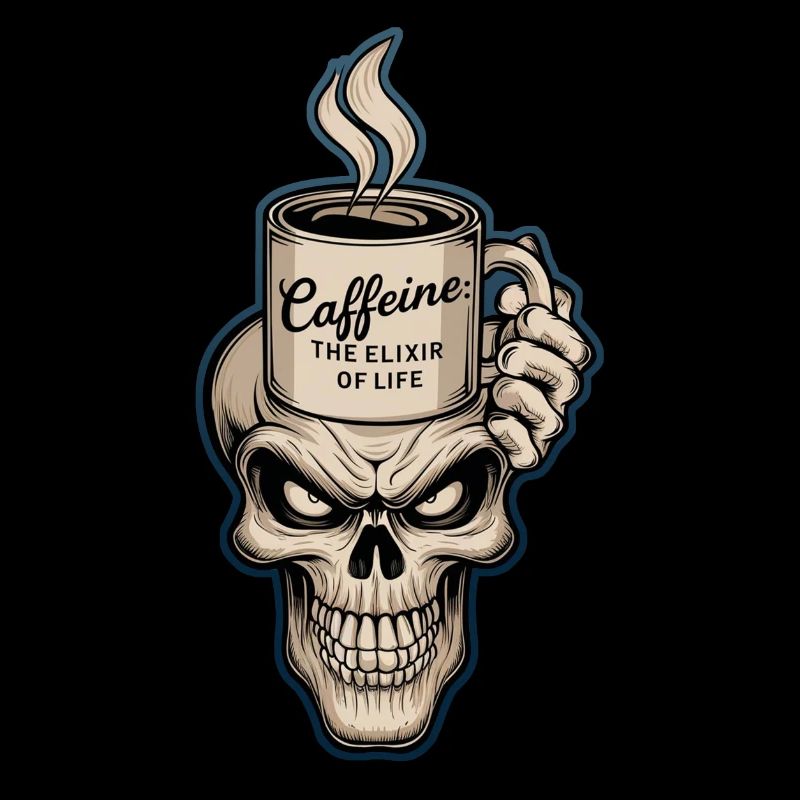 Kaffee und Schädel - Elixier des Lebens