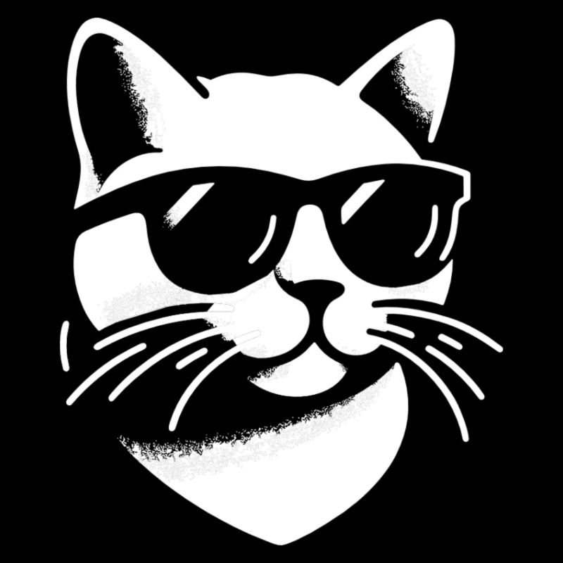 Le chat aux lunettes de soleil