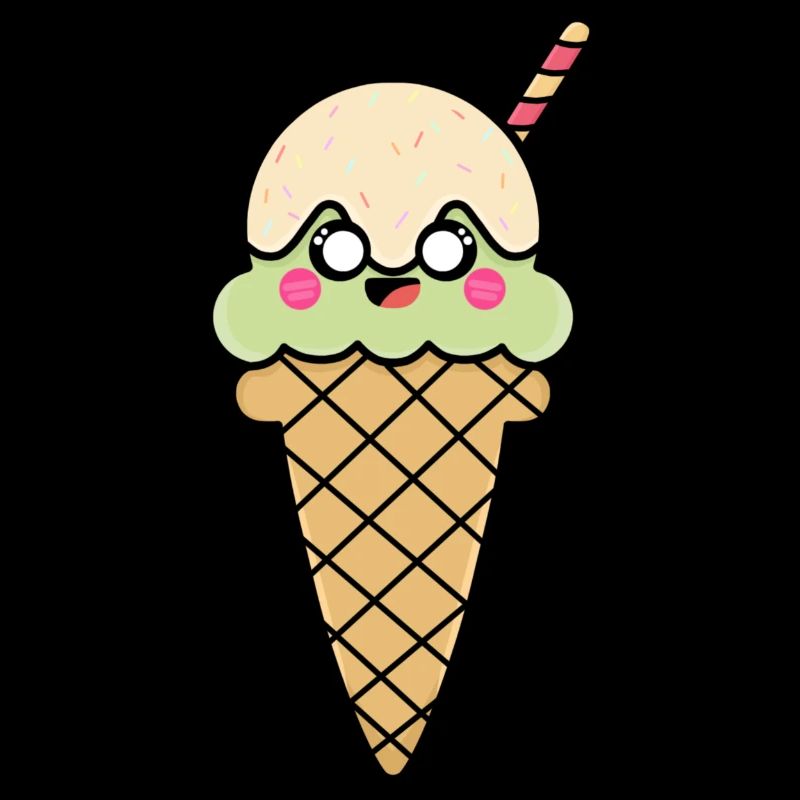 Crème glacée cornet de crème glacée douce Mignon Idée cadeau de crème glacée