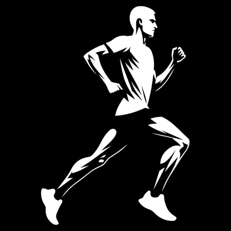 Marathon Silhouette Läufer