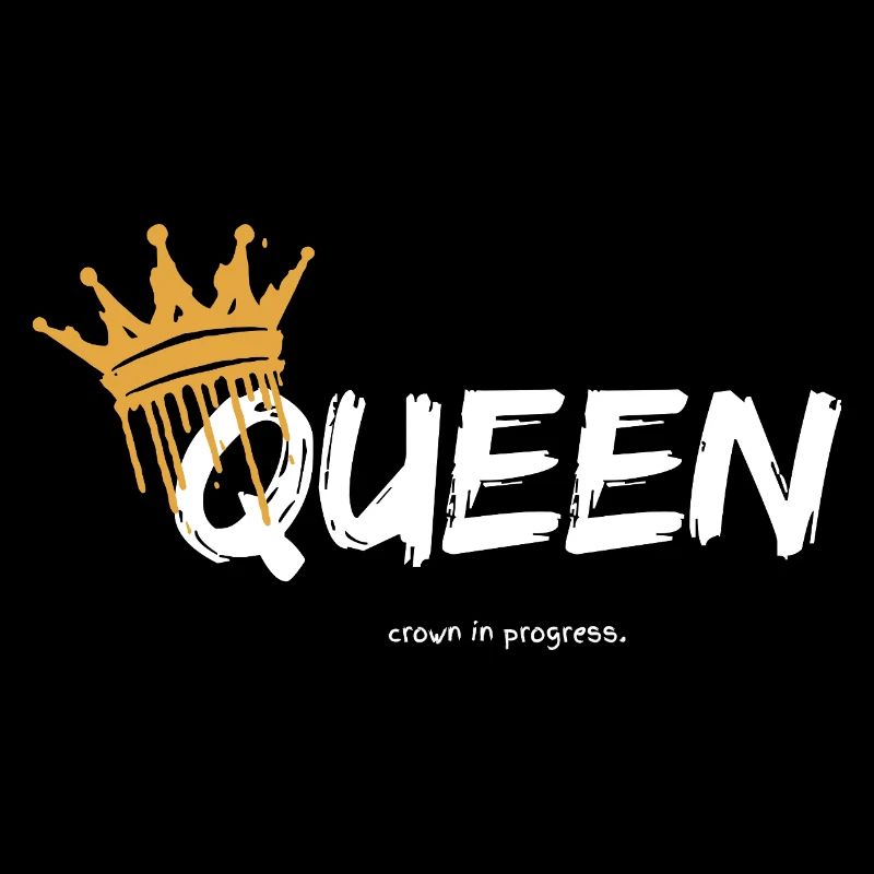 QUEEN, crown in progress.