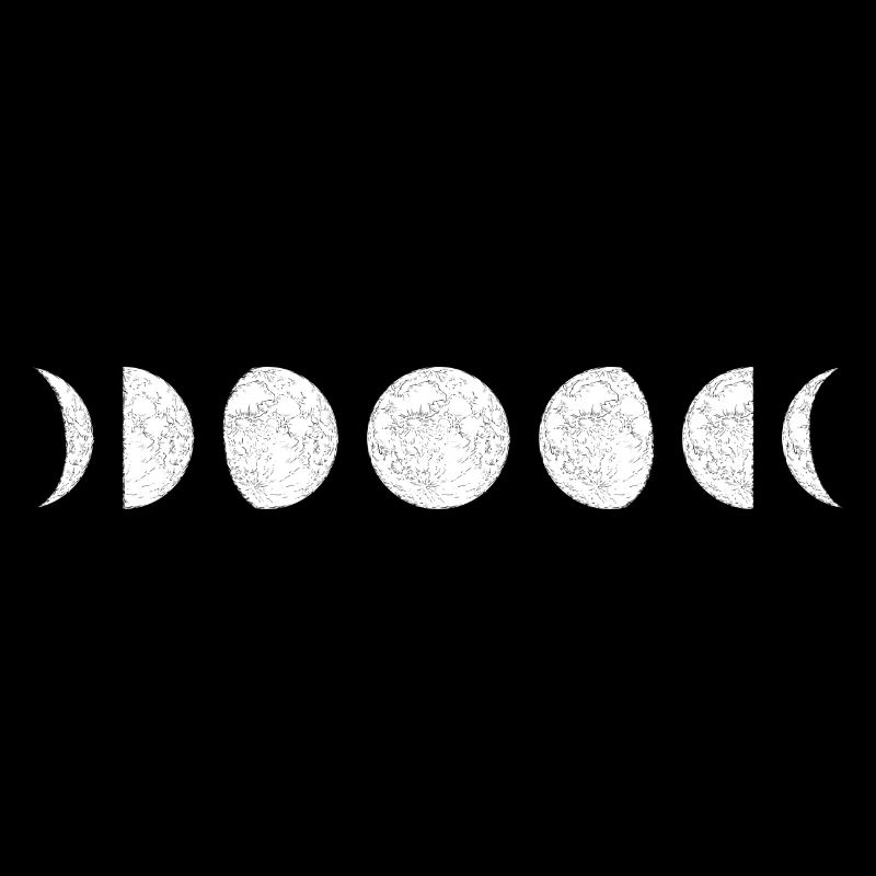 Séquence de cercles de phase de lune