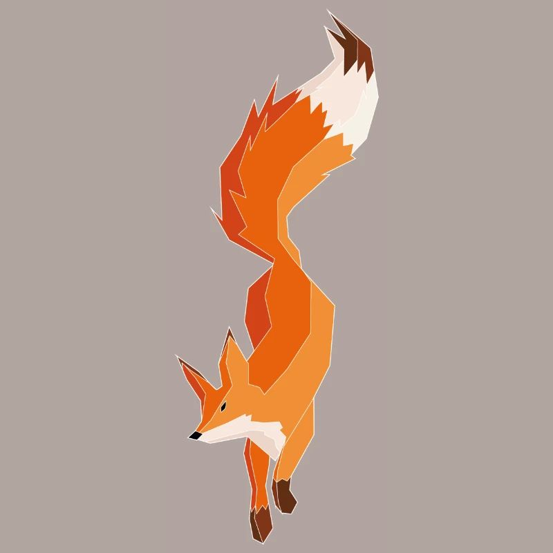 Fox Polygon Graphic