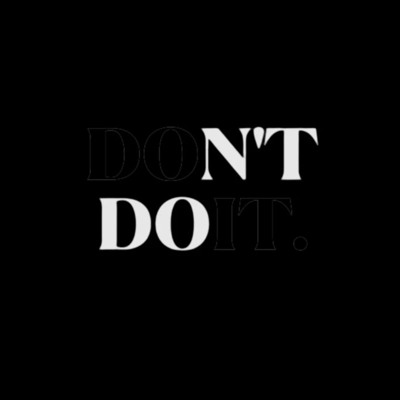 Chemise de motivation « DO(nt) (do) IT »