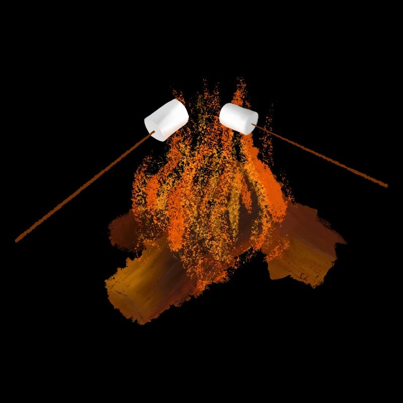 Bonfire with marshmallows