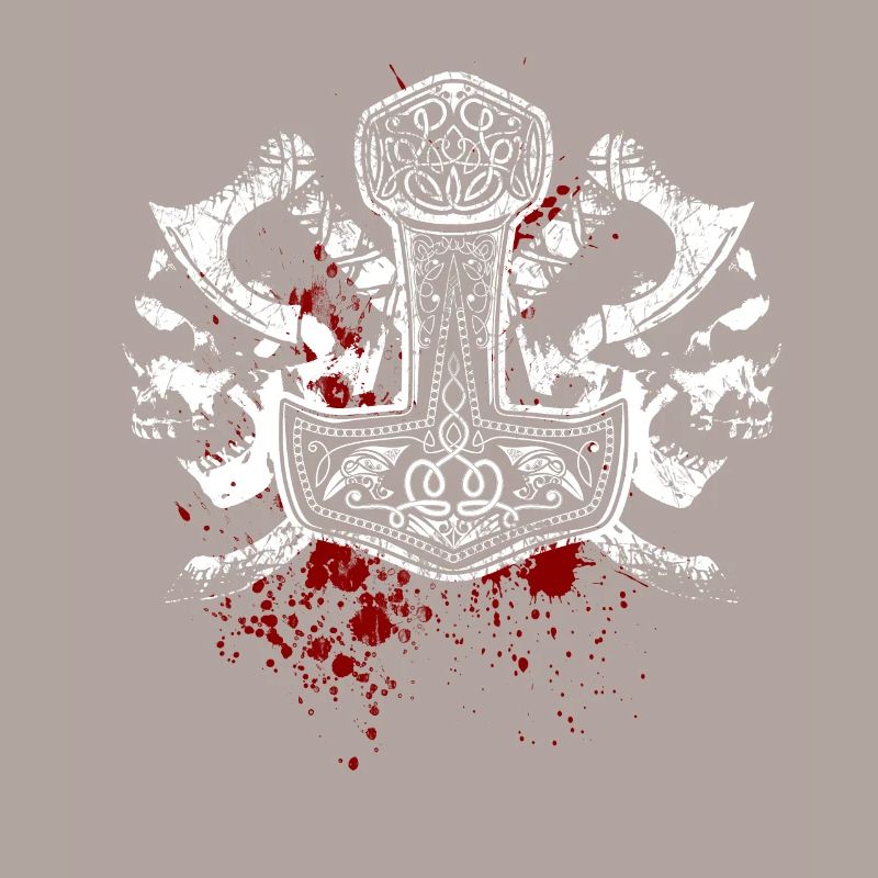 Mjölnir, Marteau de Thor, Crânes, Vikings