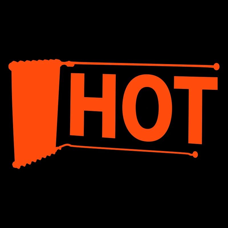 HOT chaud comme un chauffage en hiver vectoriel