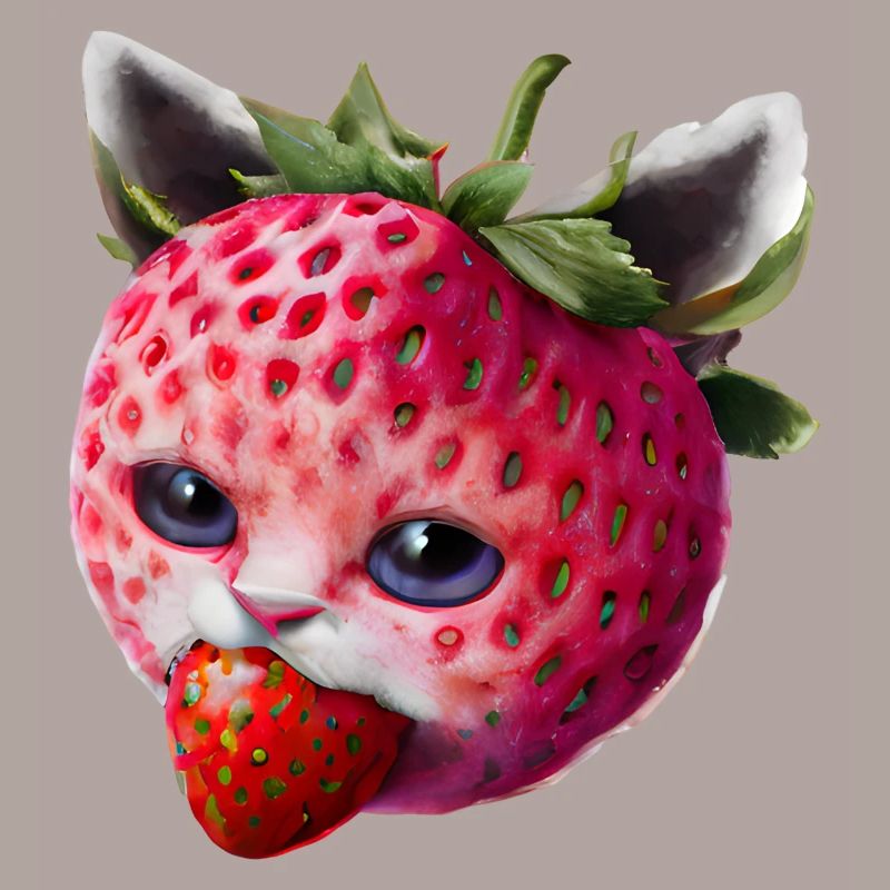 Erdbeerkatze