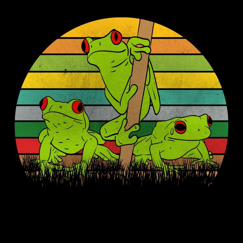 Grenouille rétro
