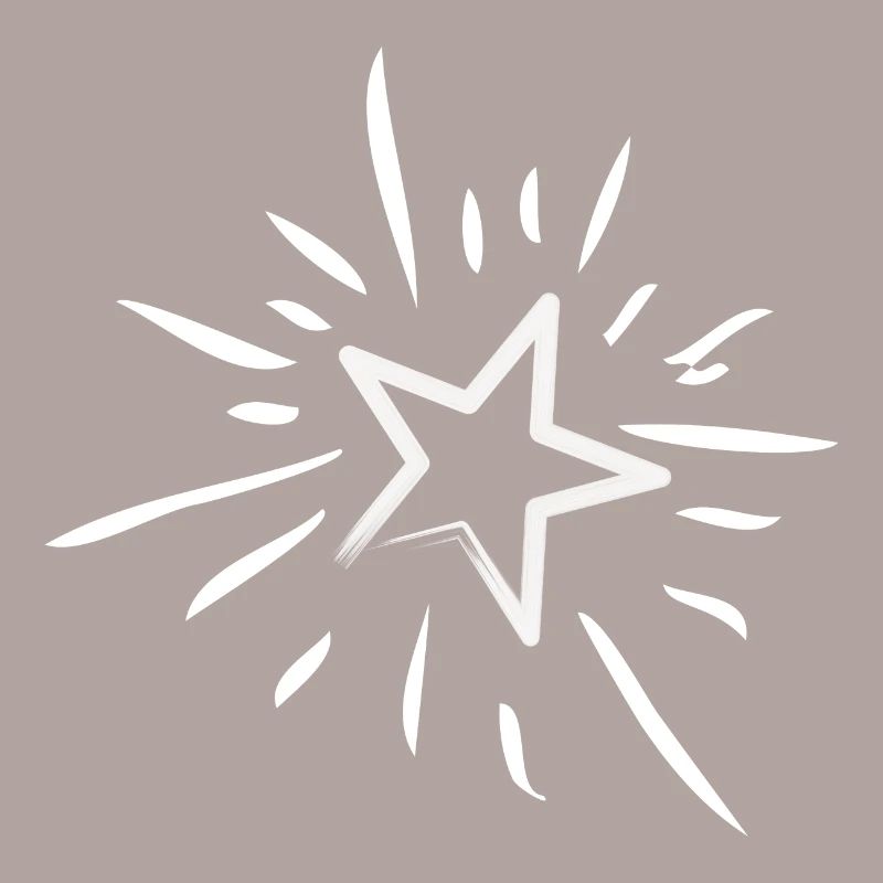 Glitzernder magischer Stern oder Sternschnuppe