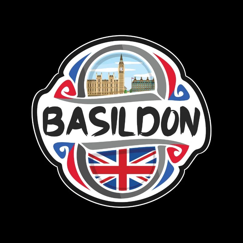 Basildon Royaume-Uni Royaume-Uni Drapeau Souvenir de voyage Ba