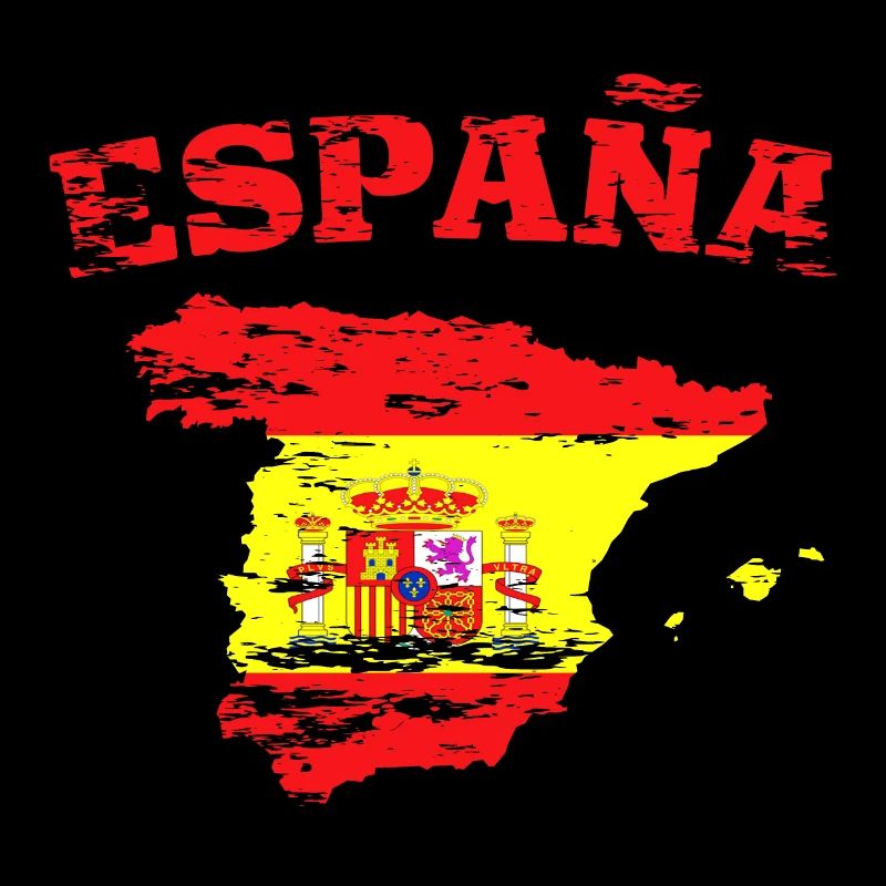 Spain Flag Map used