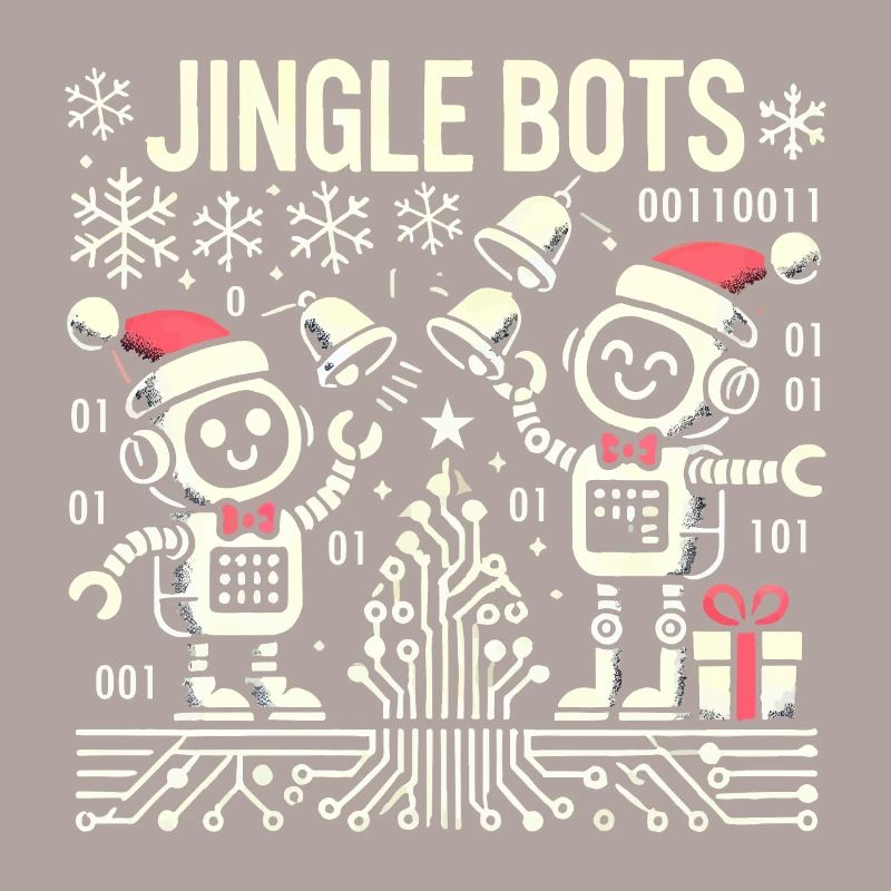 Jingle Bots - Christmas Robots with Binary Code