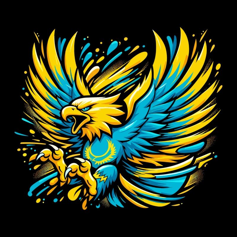 Kazakhstan Eagle Flag Flag Cool Gift