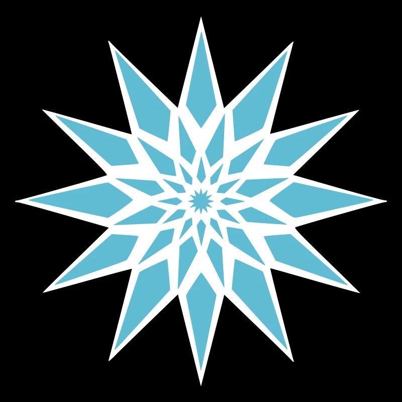 Cristal de glace étoilée