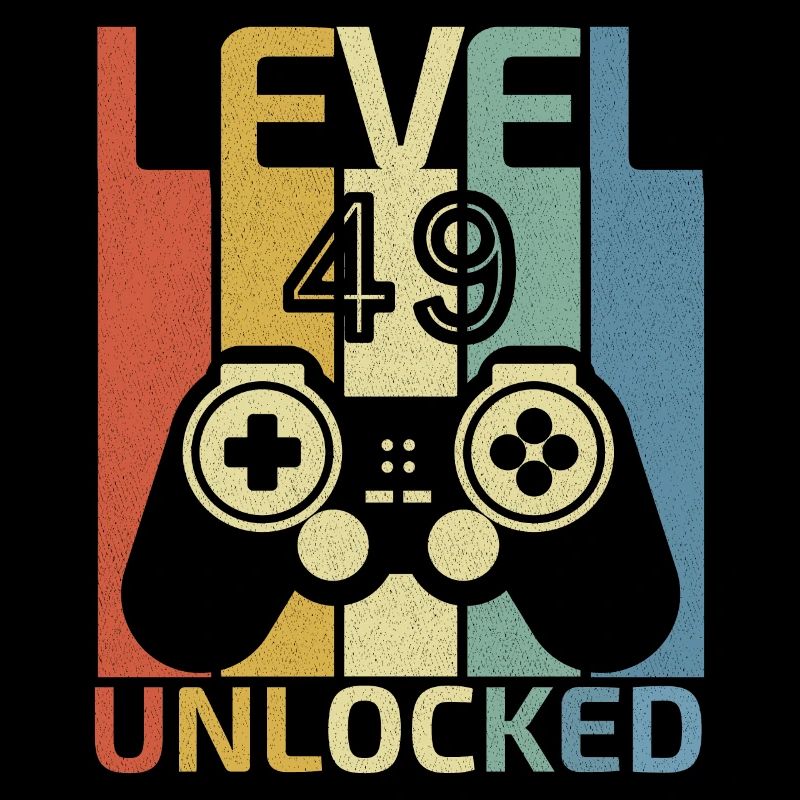 Level 49 freigeschaltet Lustiger Videospieler 48. Geburtstag