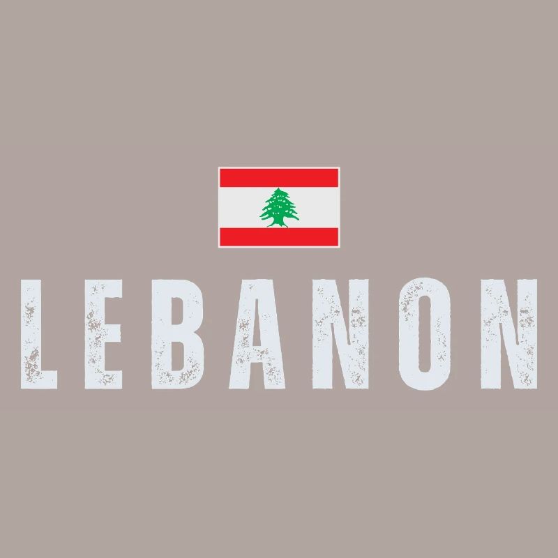 Fier drapeau libanais du Liban