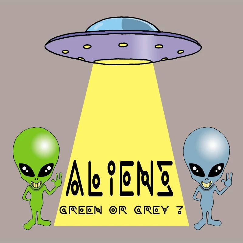Grün oder grau außerirdisch?