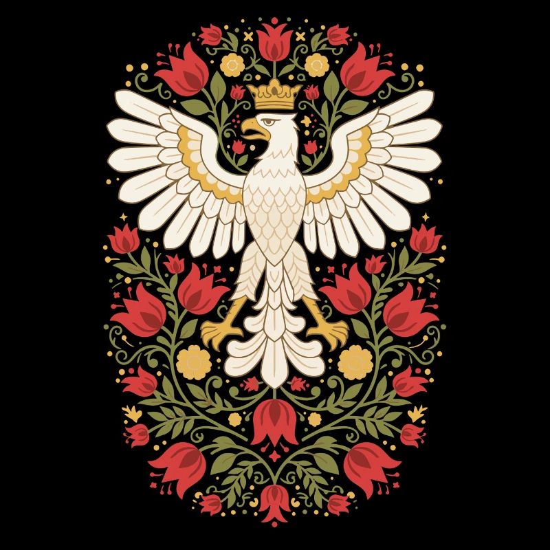 Polnischer Adler Volksblumenkunst