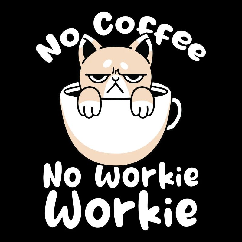 Katziges Kaffee Motiv