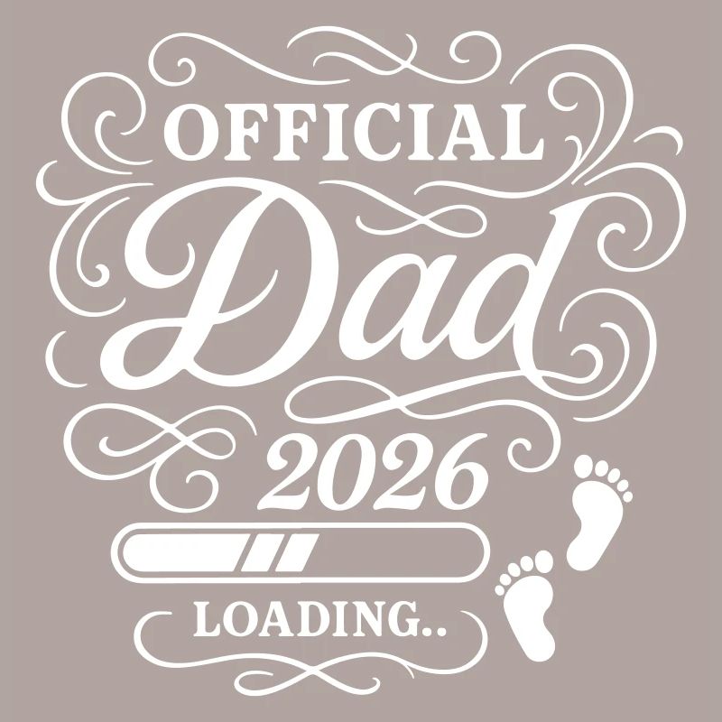 Dad 2026 Papa Loading Vaterschaft