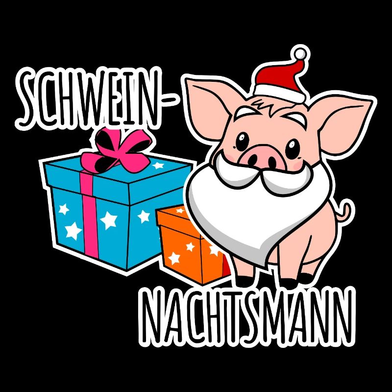 Fröhliche Schweinnachten mit dem Schweinnachtsmann